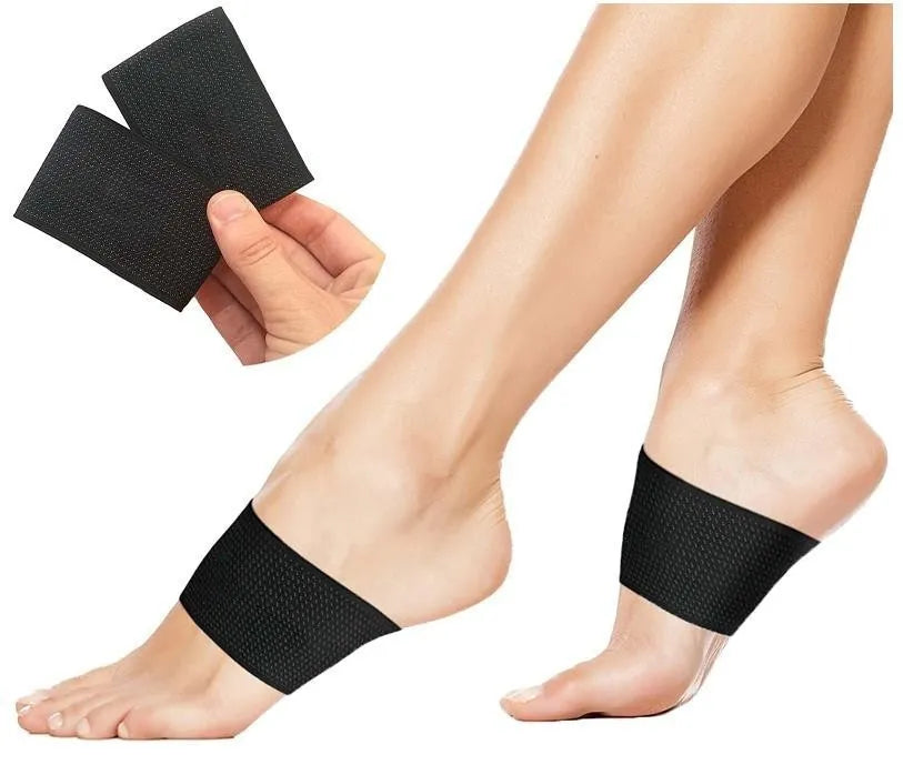 PU elastic arch support foot bandage for flat feet in ordinary and heart pad styles