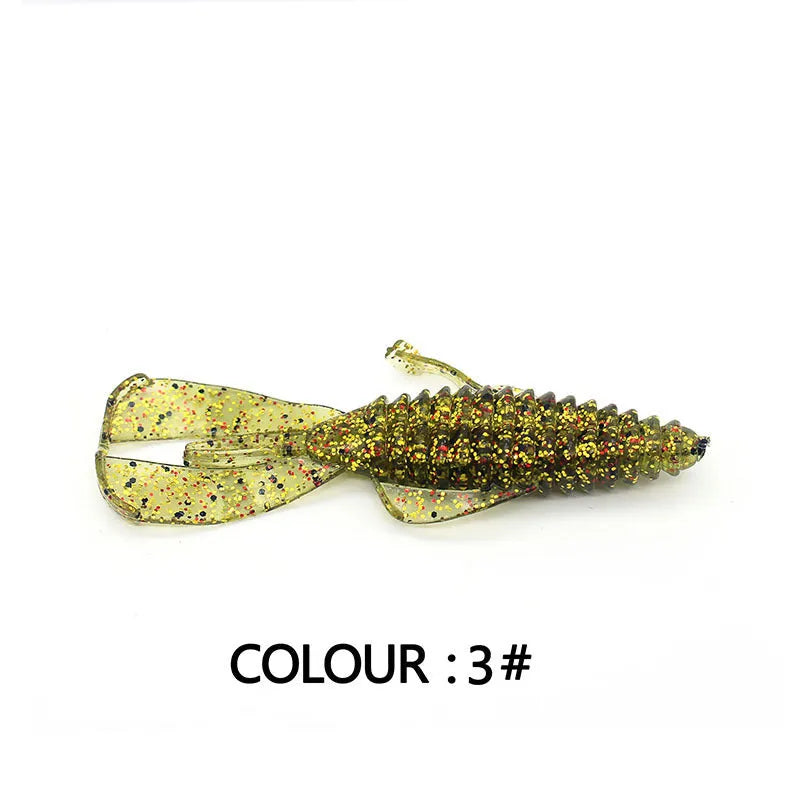 PVC soft bait fishing lure in selected colour, showing 8cm or 12cm simulation design