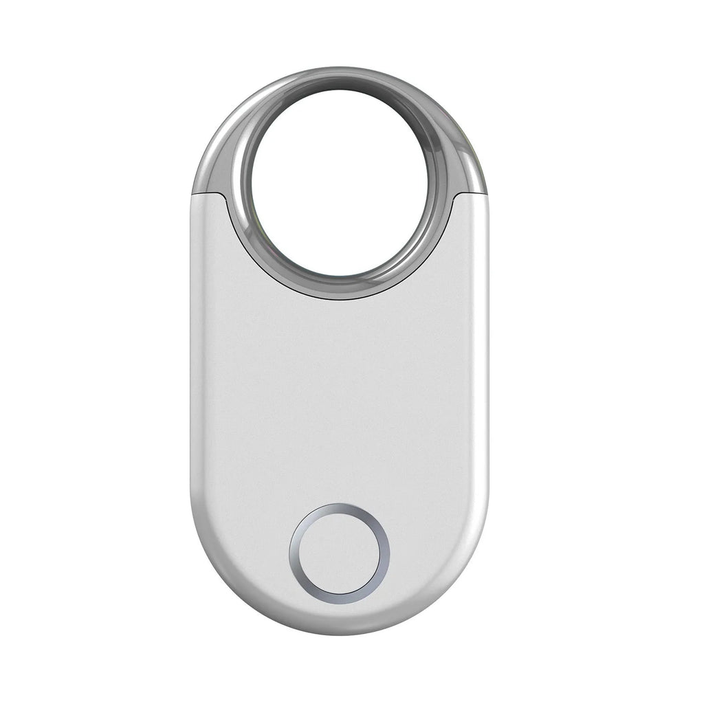 Black and white GPS tracking device for anti-loss monitoring of pets and children with compact design