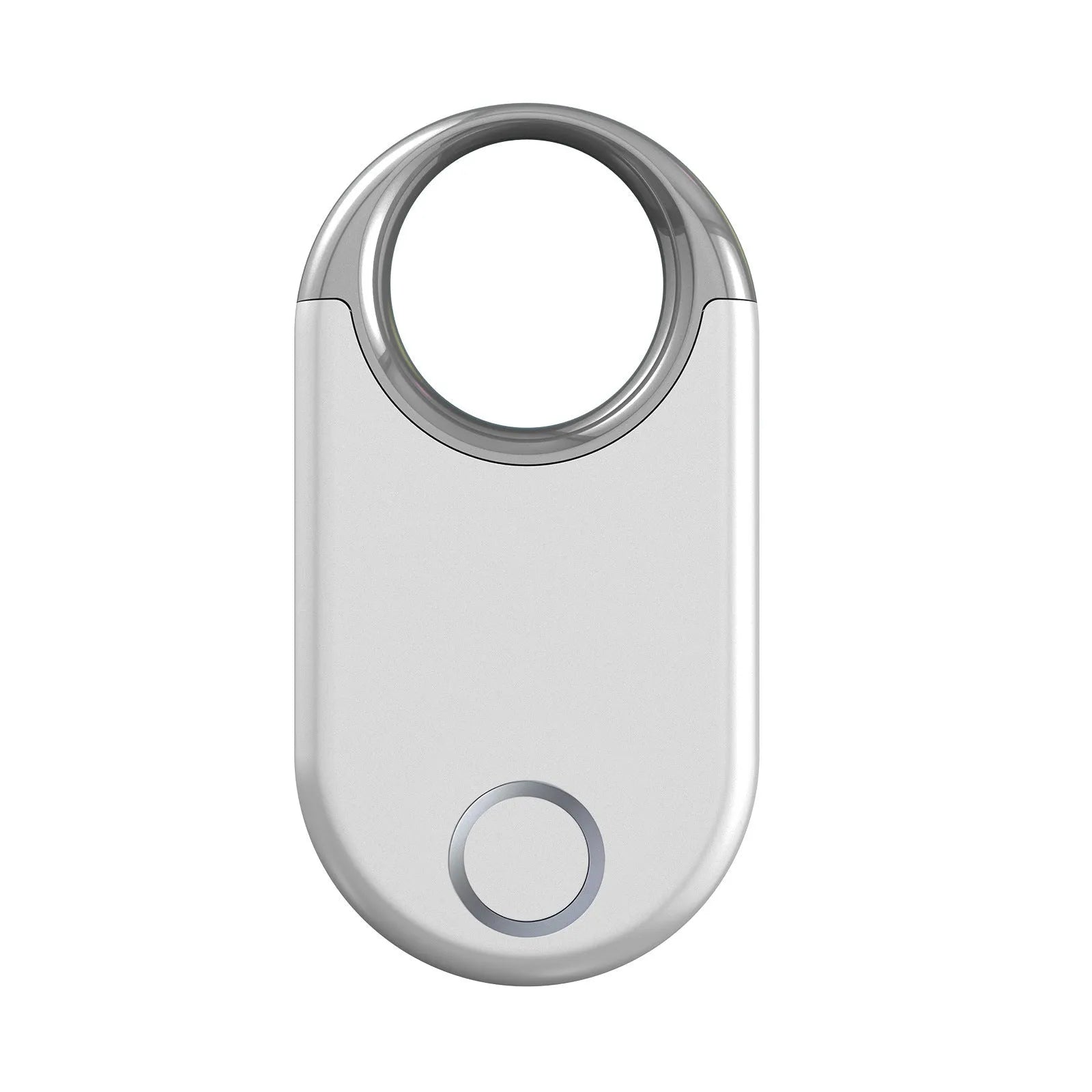 Black and white GPS tracking device for anti-loss monitoring of pets and children with compact design