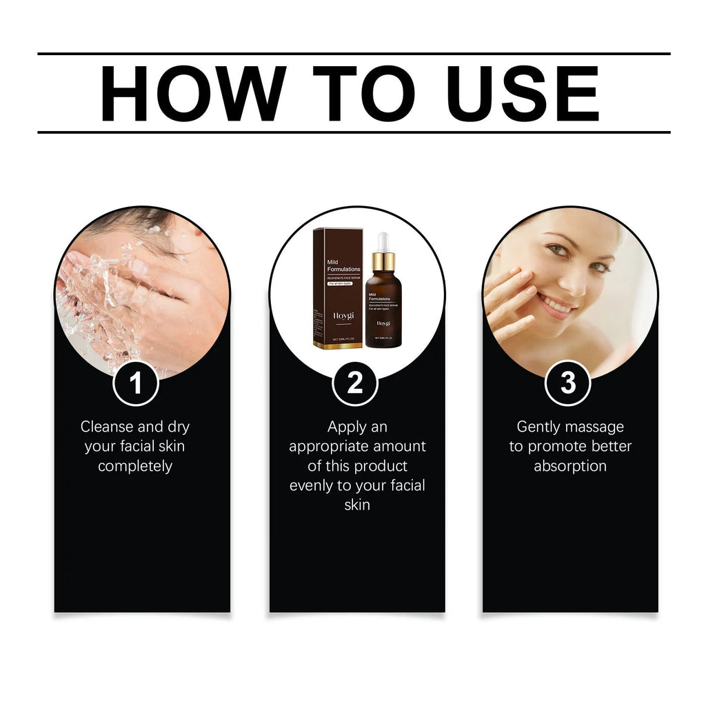 30ml facial essence in glass bottle with hyaluronic acid and arbutin for skin hydration
