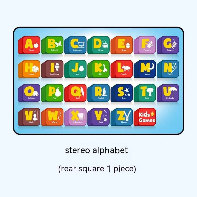Retractable magnetic car sunshade with silver coating and cartoon animal letter patterns