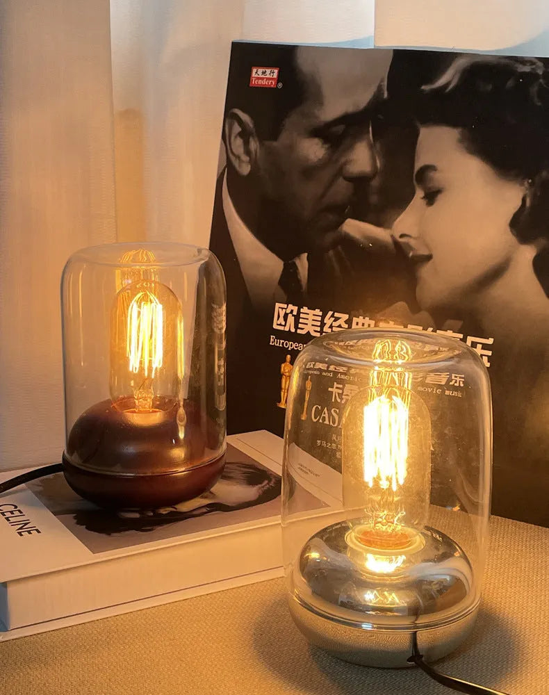 Waterless ambience light glass geometric stereo lamp 20cm socket powered aromatherapy essential oil lamp for bedroom