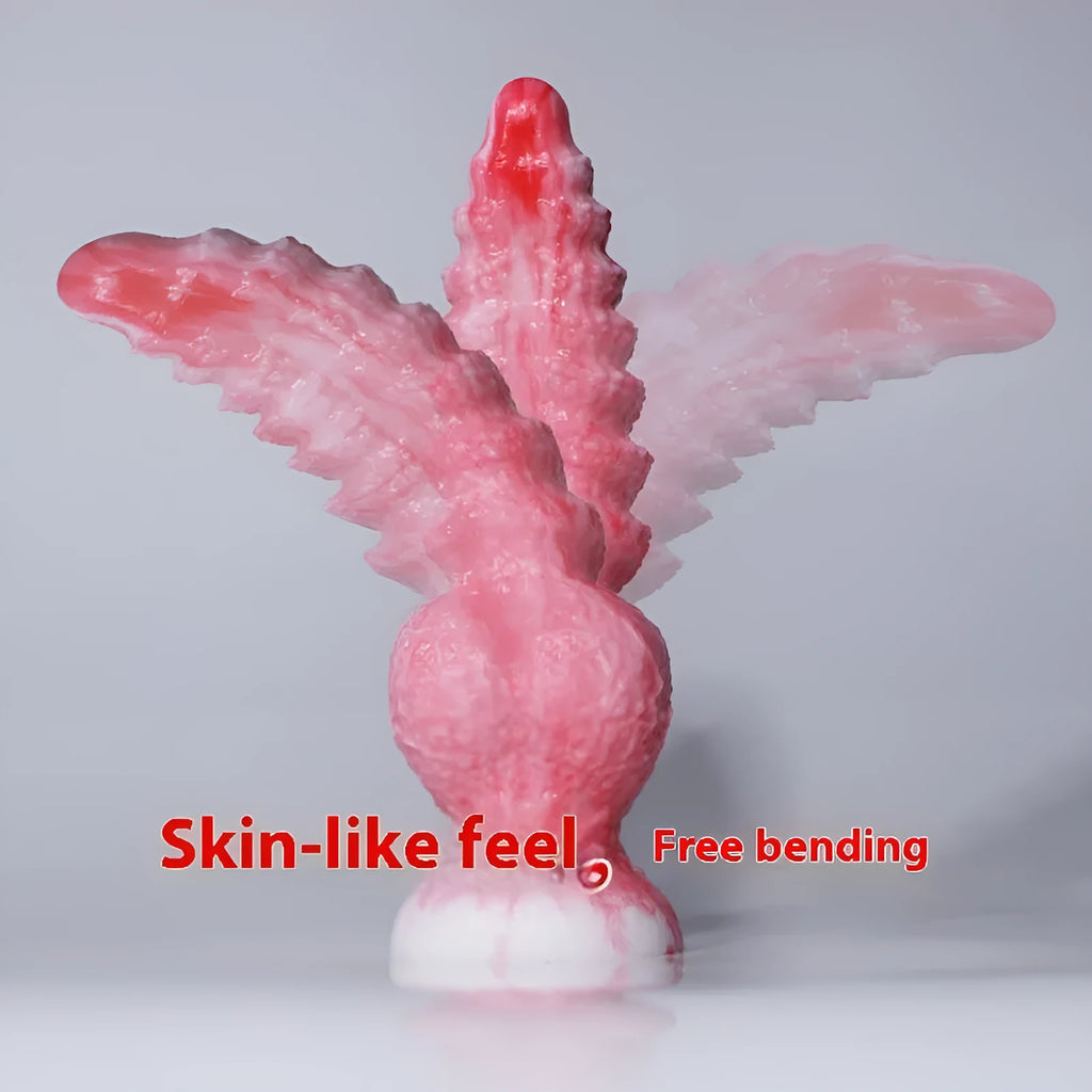 Pink platinum silicone shaped penis women's masturbation device with realistic design