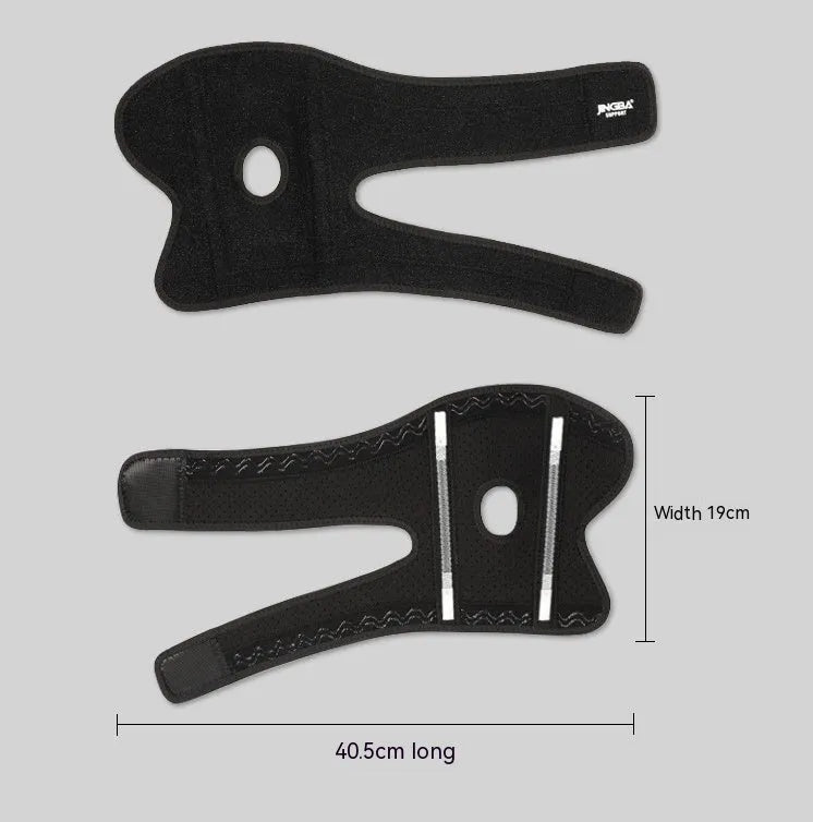 Black adjustable sports elbow guard for adult training and outdoor sports protection