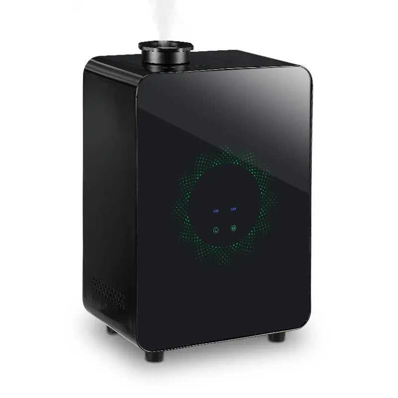 Matte black large intelligent aromatherapy machine with HVAC function and touch panel