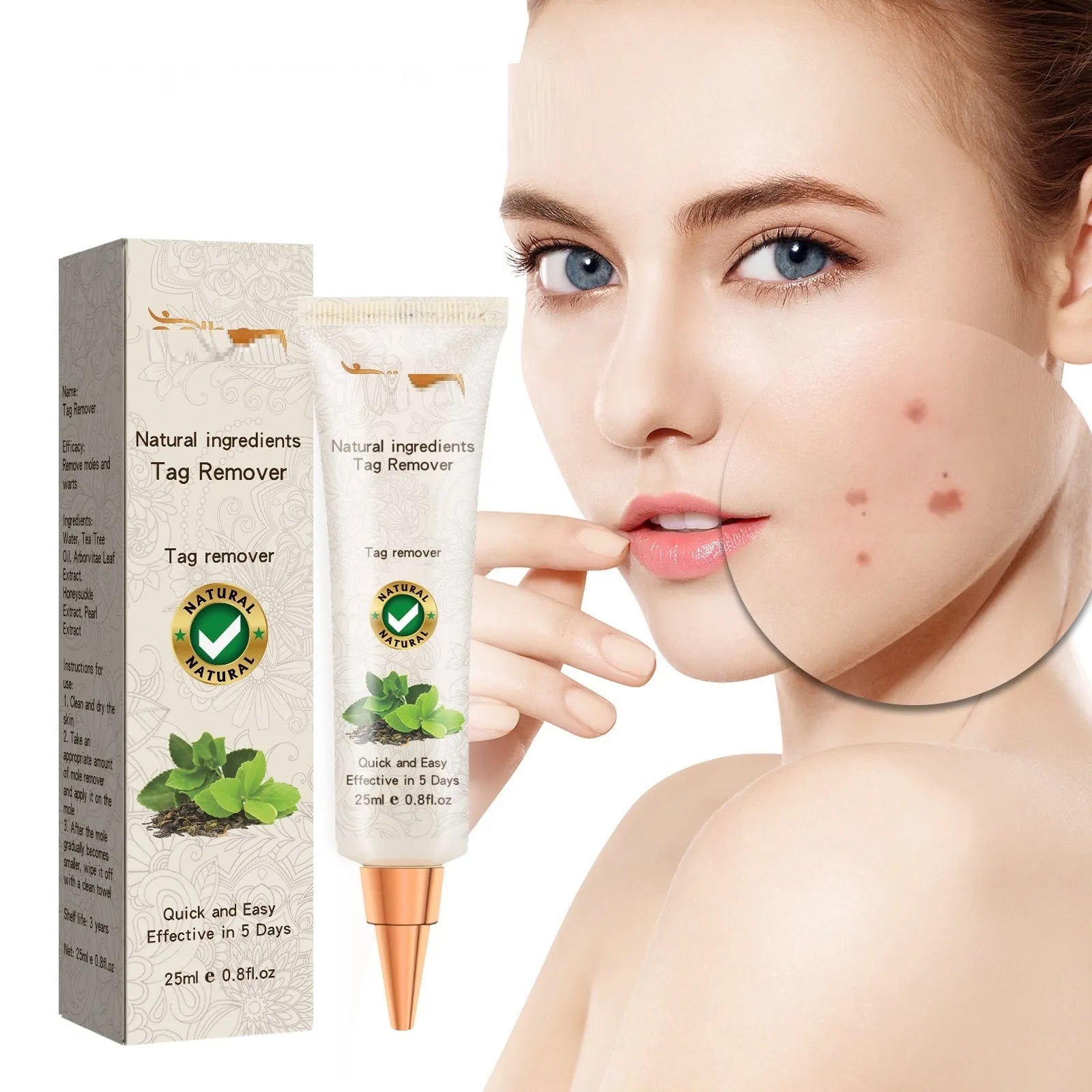 Skin Cleansing Black Mole Wart Care Lotion 25ml for hand foot face armpit neck