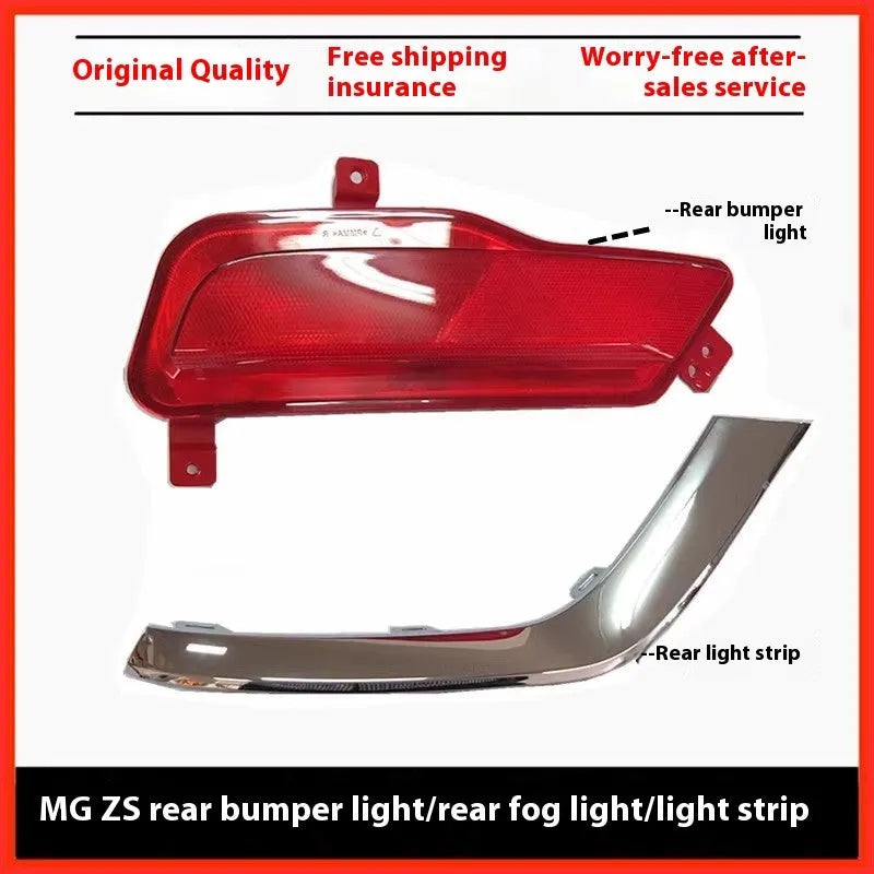MG ZS rear fog lamp bumper light assembly plastic black left side