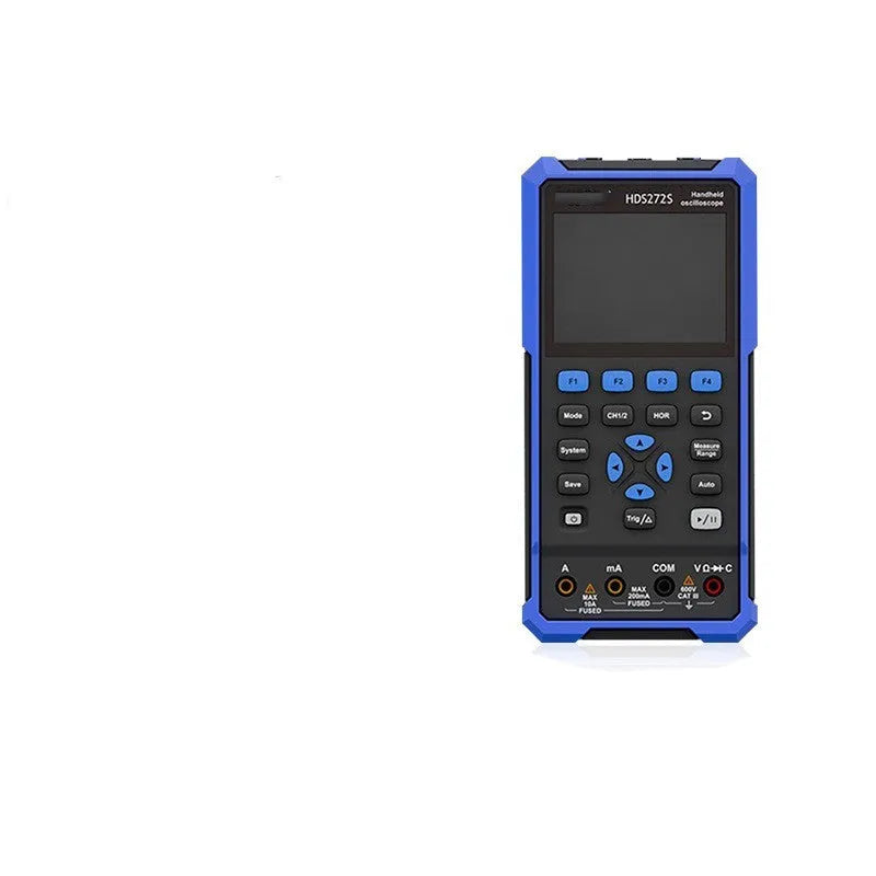 Owon HDS272 handheld digital oscilloscope with probe and accessories for automotive repair diagnostics