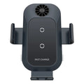C35 coloured car wireless phone charger with suction cup air vent mount and automatic clamp.