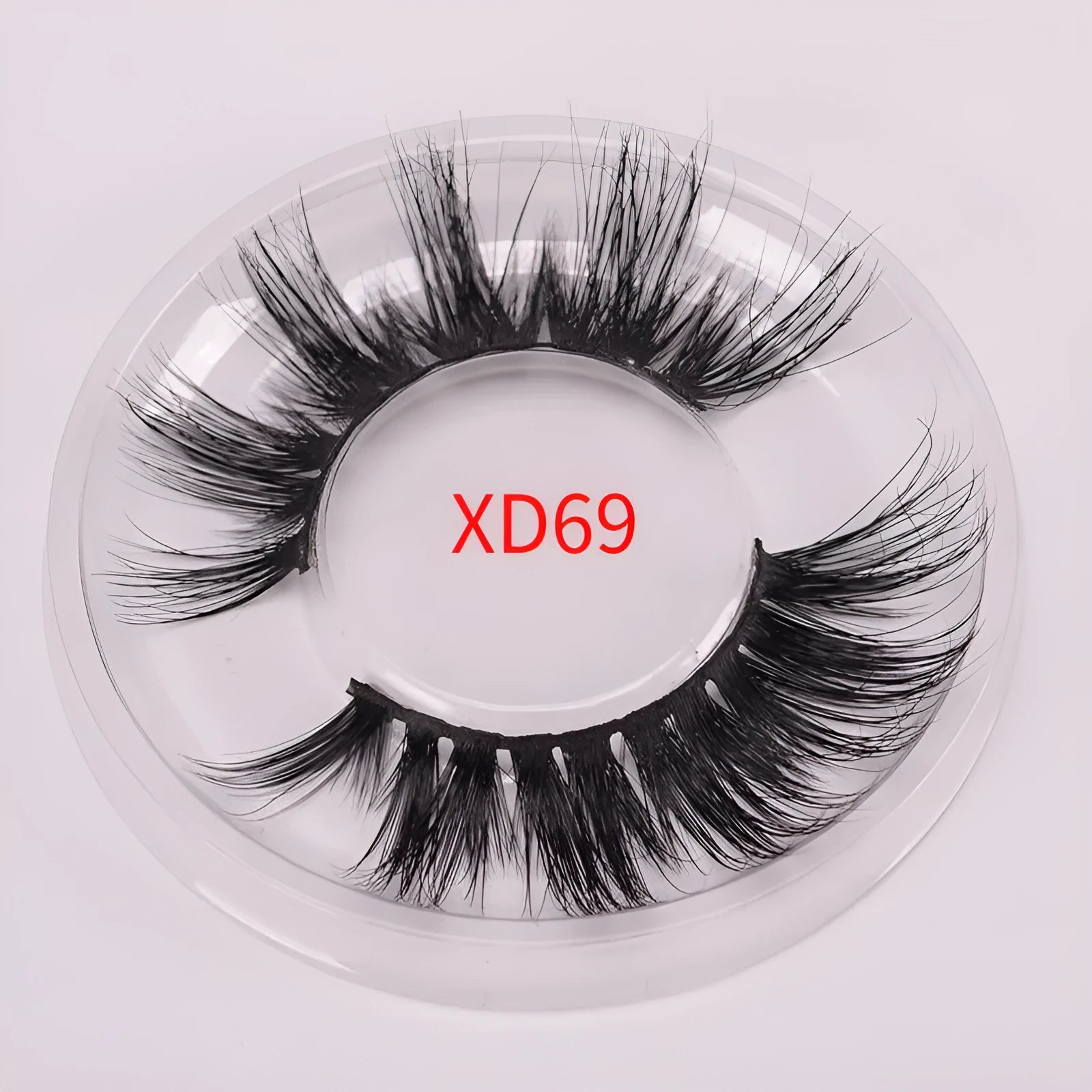 Handmade 5D mink false eyelashes set with storage case and application brush