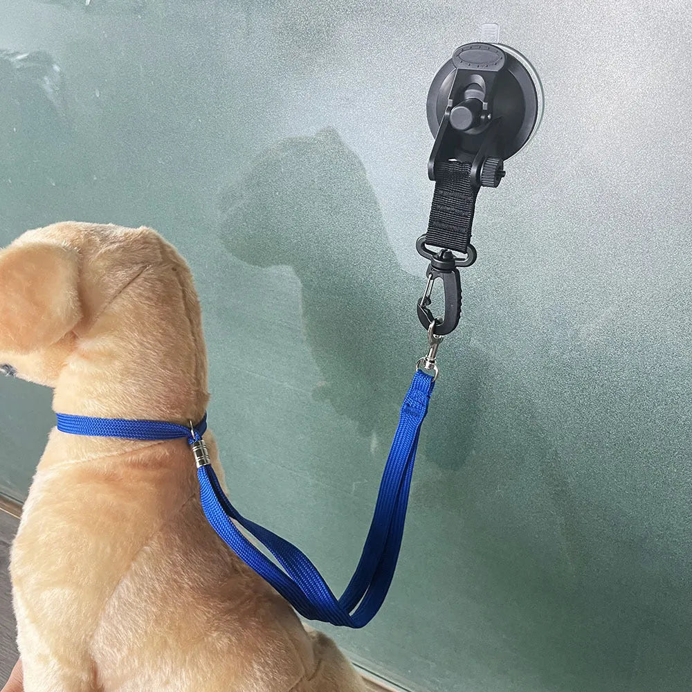 Pet bath restraint suction cup cuff set with traction rope for dog cat washing grooming
