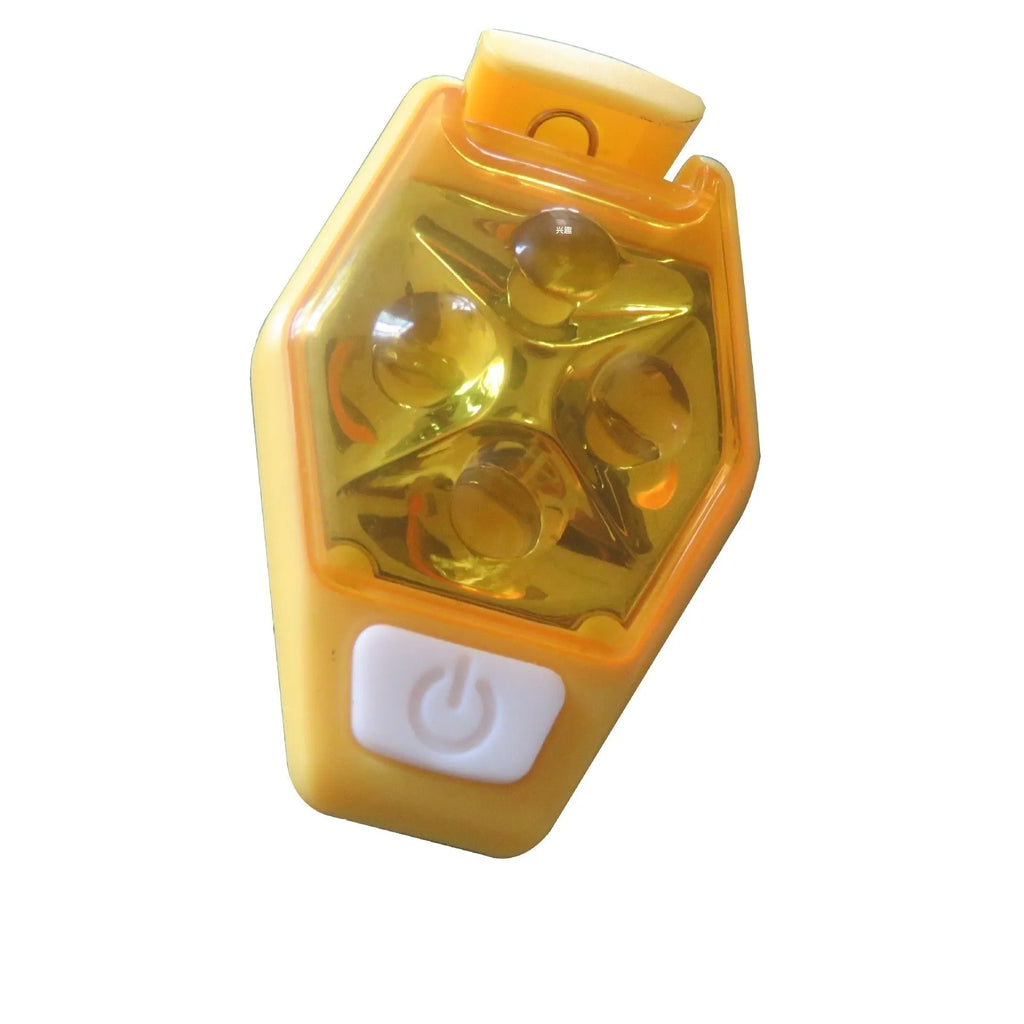 Multi-color LED diamond night running clip lamp in seven colour options for outdoor safety