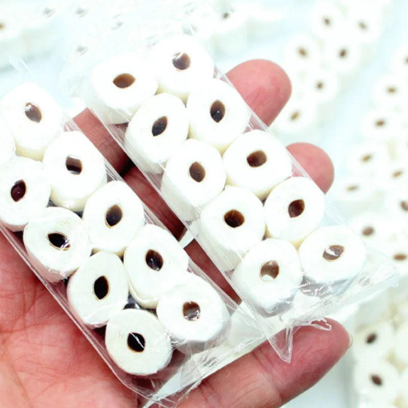 Simulated tissue roll paper toilet paper model toy for children measuring 30x15x80mm