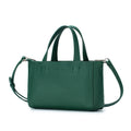 Genuine leather handbag shoulder crossbody in black, first layer cowhide, horizontal square shape