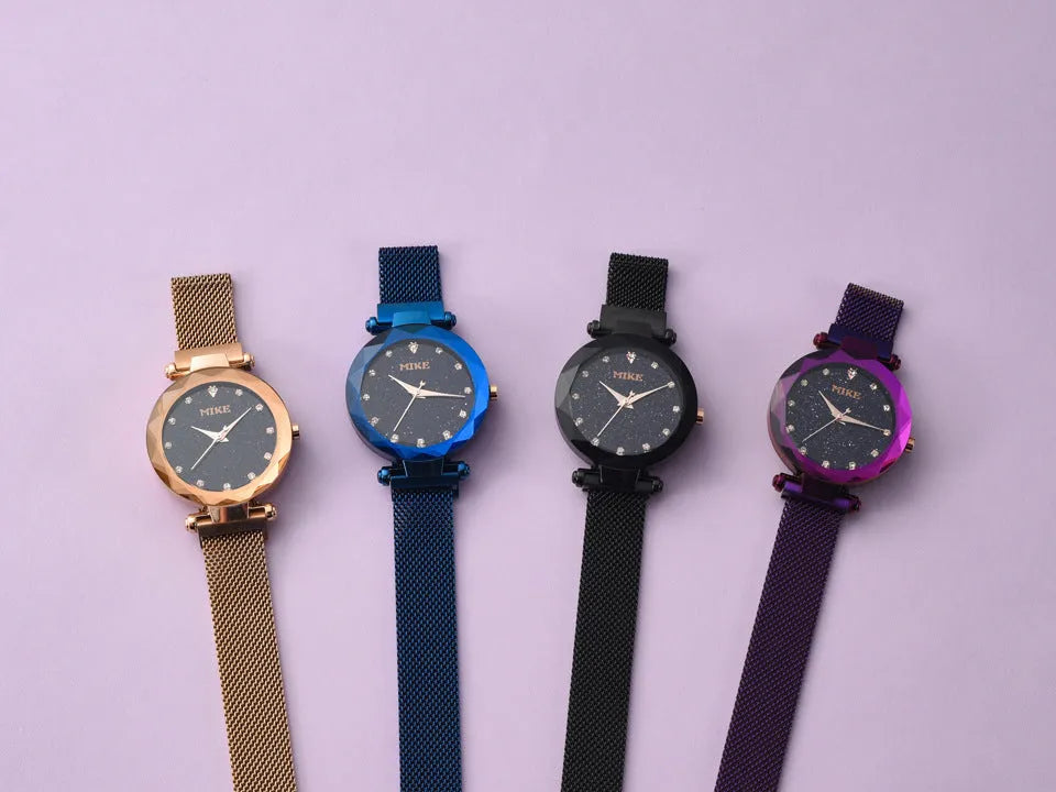 Fashion Water Milan women's waterproof quartz watch with 33mm dial and stainless steel strap
