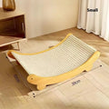 Natural sisal cat scratch board in pastoral style, available in large and small sizes