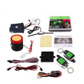 Black plastic bidirectional motorcycle burglar alarm for 12V systems anti-theft device