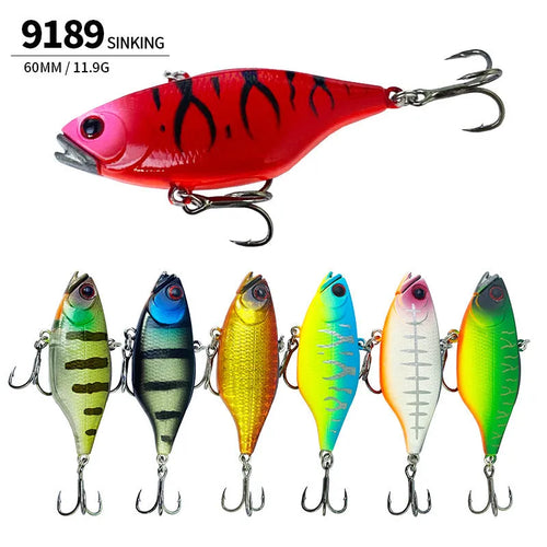 60mm 11.9g long-range submerged biomimetic fishing bait in multiple colour options