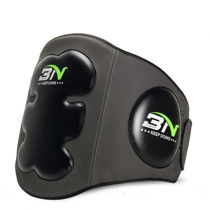 Sanda boxing chest protection target for waist defence in dark grey or khaki colour