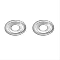 925 sterling silver O-ring earrings for men and women, 15mm diameter, shiny finish