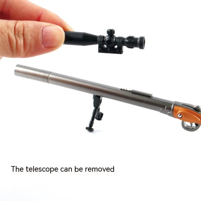 98K sniper rifle design gel pen with 0.5mm fine point and plastic construction