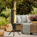 Vertical iron wood burning rocket furnace heating stove for courtyard decoration and heating
