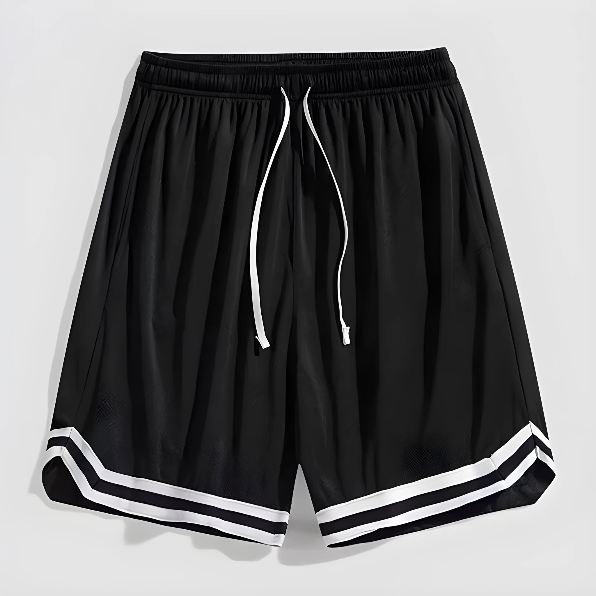 Men's loose gradient colour workout cropped trousers in polyester fabric
