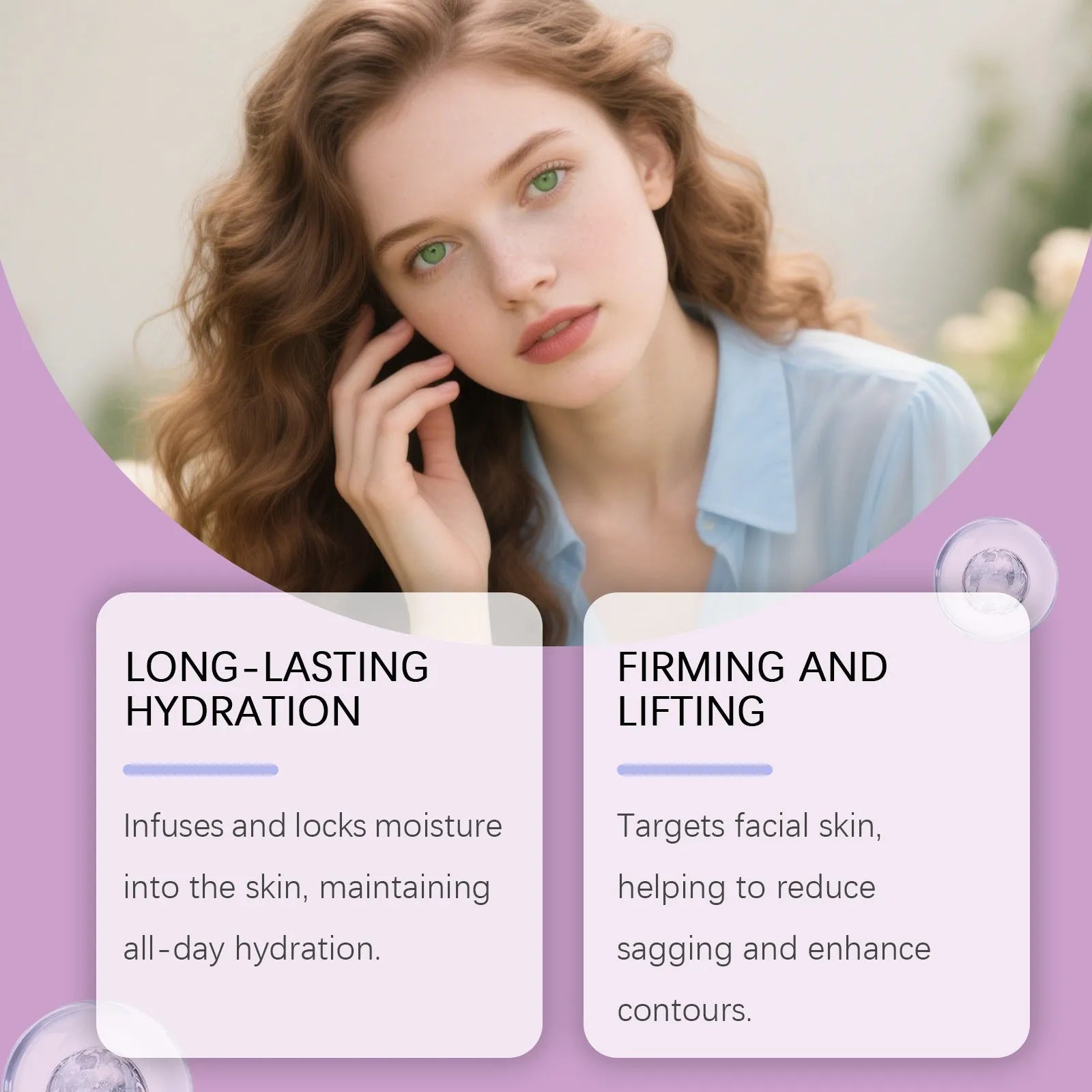 Moisturizing Firming Lifting Cream 60g pot with retinol hyaluronic acid and nicotinamide ingredients listed on label