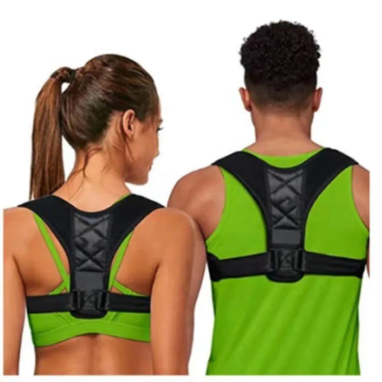 Babaka nylon back correction band in breathable or solid style for sitting posture support