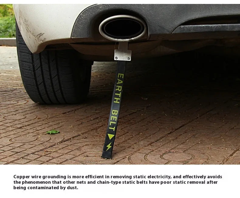 Black car electrostatic belt grounding chain with 370mm length for vehicle static discharge