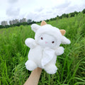 Plush cartoon animal car tissue box for interior decoration in lamb or pig models
