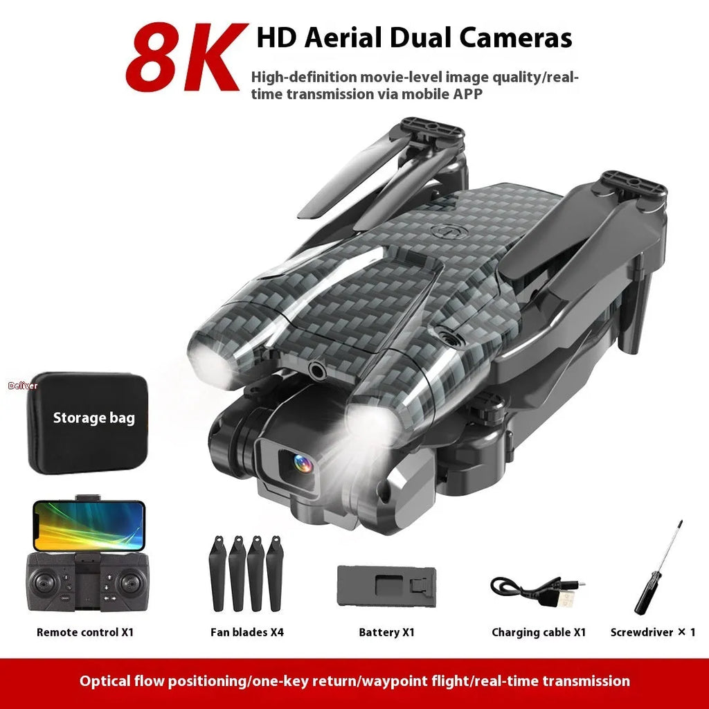 S138 folding UAV drone with carbon fibre construction and dual cameras for aerial photography