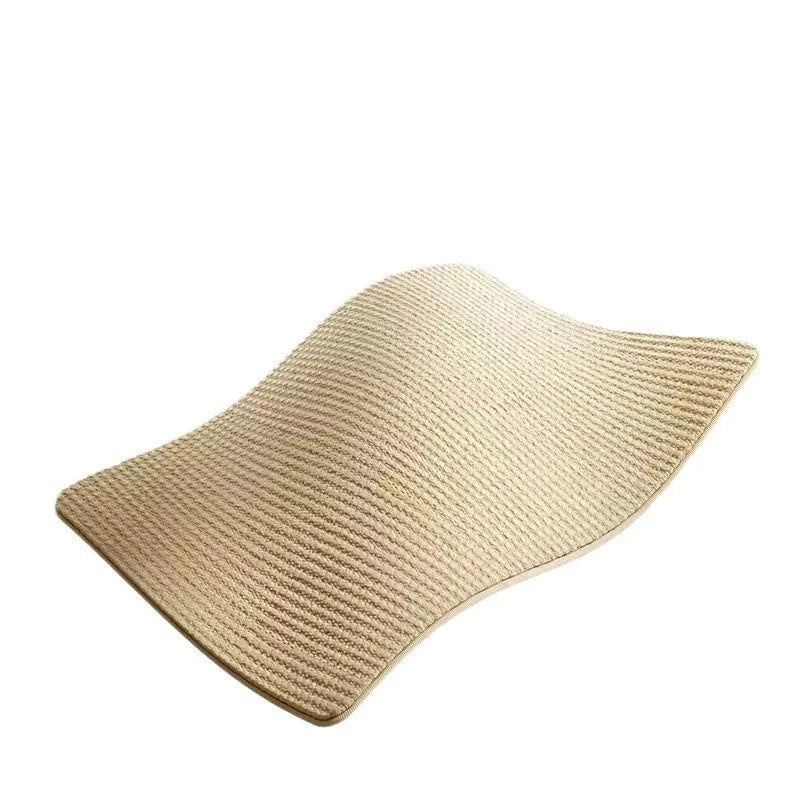 Natural sisal cat scratch board in pastoral style, available in large and small sizes