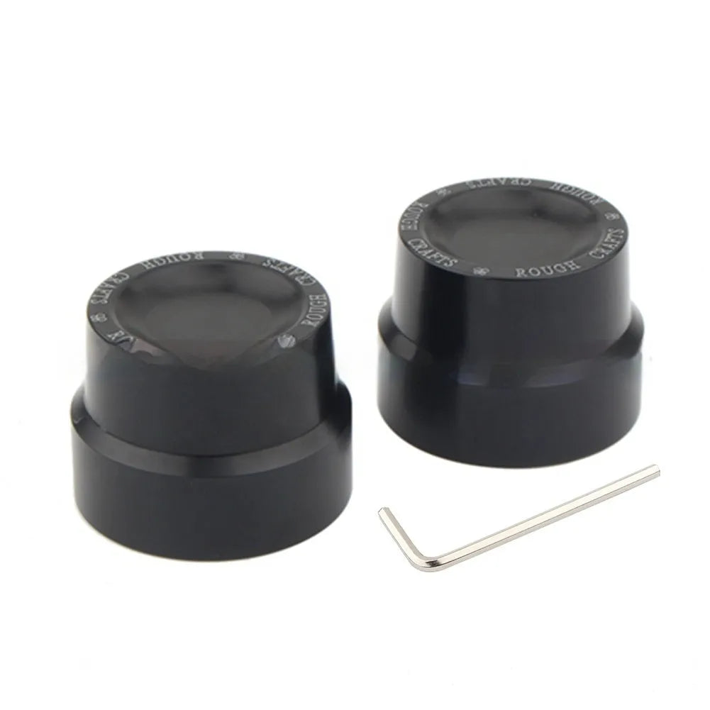 Black CNC aluminium motorcycle front axle decorative cap cover for Harley Sportster 883