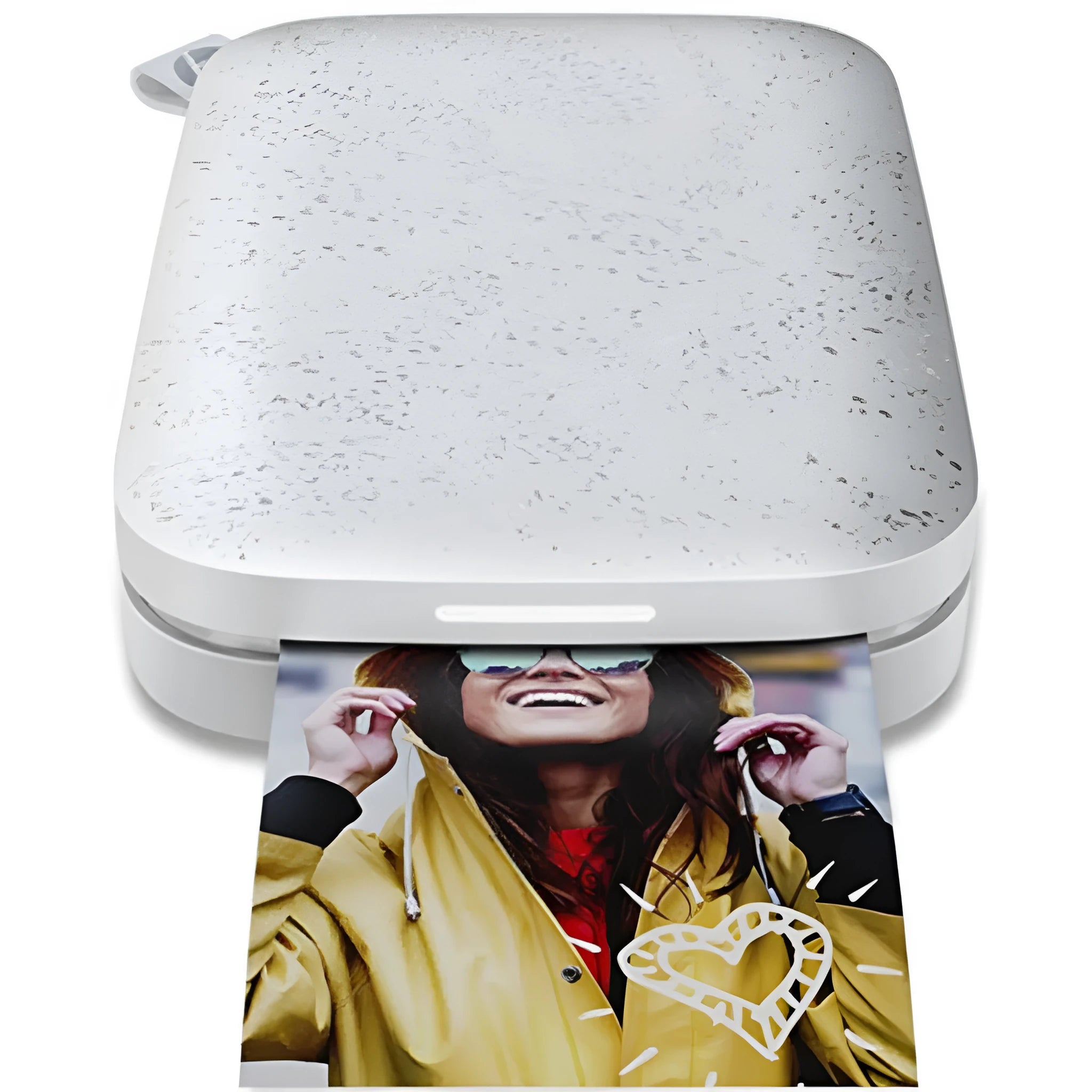 Bluetooth digital photo pocket printer in three colours for mobile phone printing