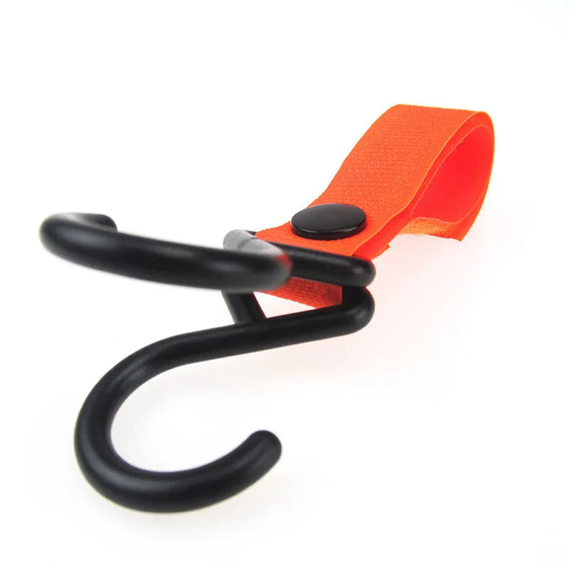 Nylon luggage Velcro hook in multiple colour options on an OPP packaging background.