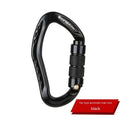 Climbing carabiner with automatic master lock in five colour options