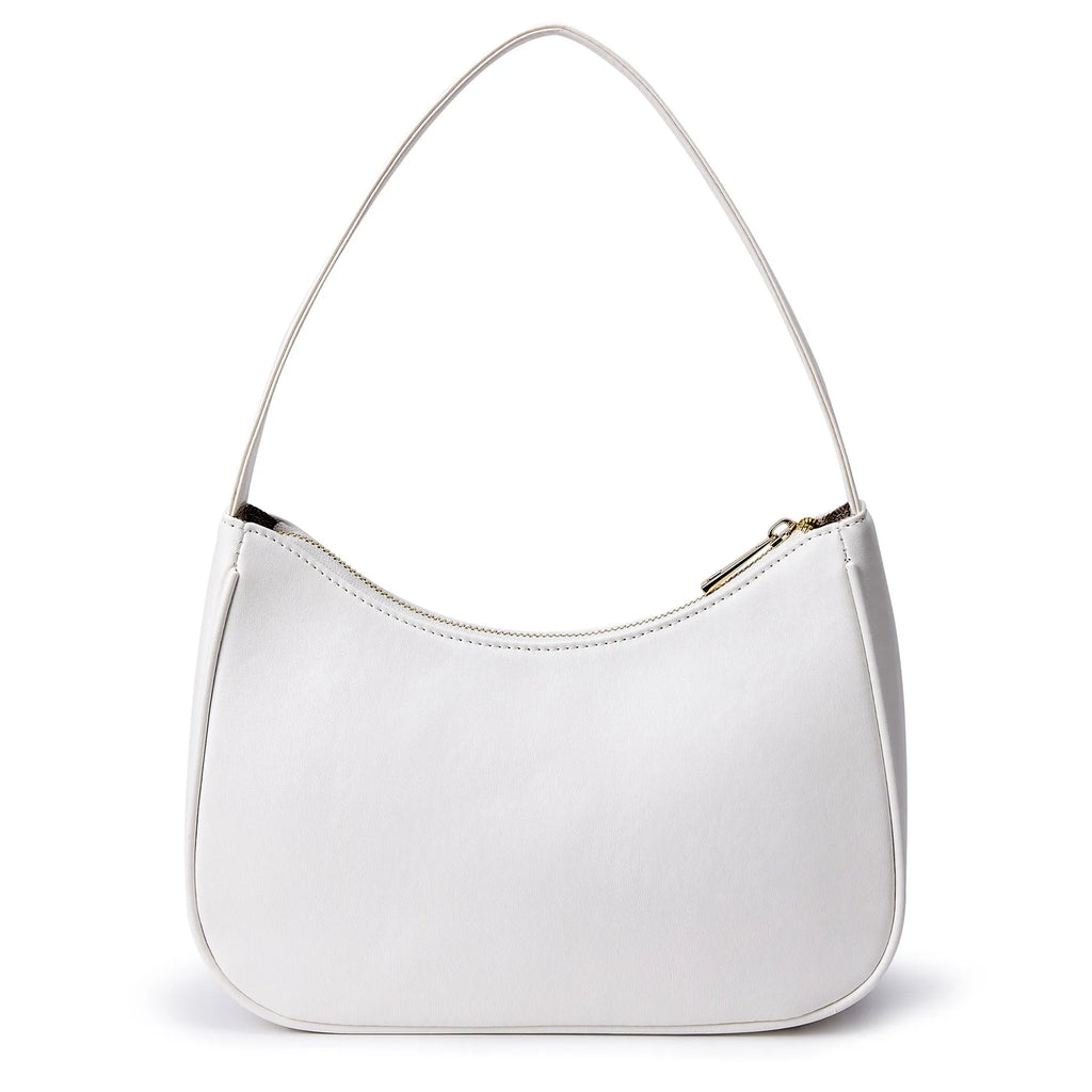 Waterproof PU leather shoulder bag in simple retro design showing colour options