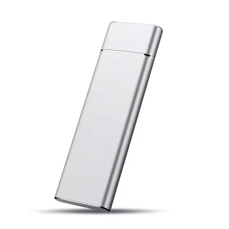 High-speed 6TB mobile hard disk with ultra-thin metal shell in black, blue, orange, red, or silver colour options