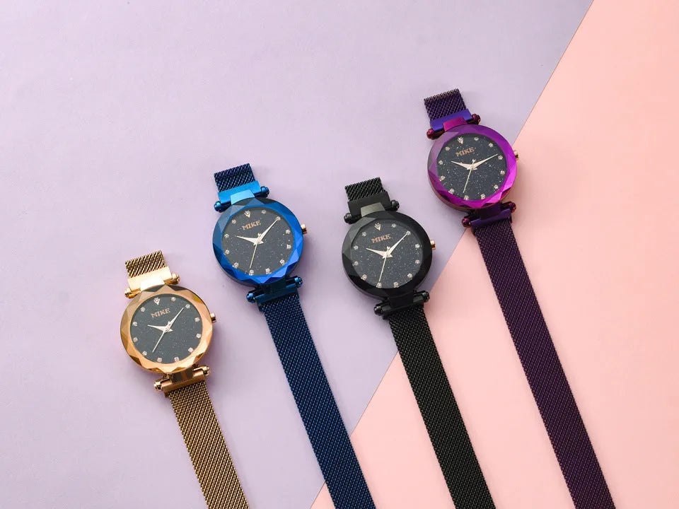 Fashion Water Milan women's waterproof quartz watch with 33mm dial and stainless steel strap