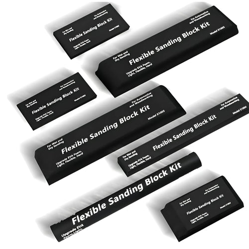 7 piece set of black EVA frosted metal blocks for 3D printing and model building