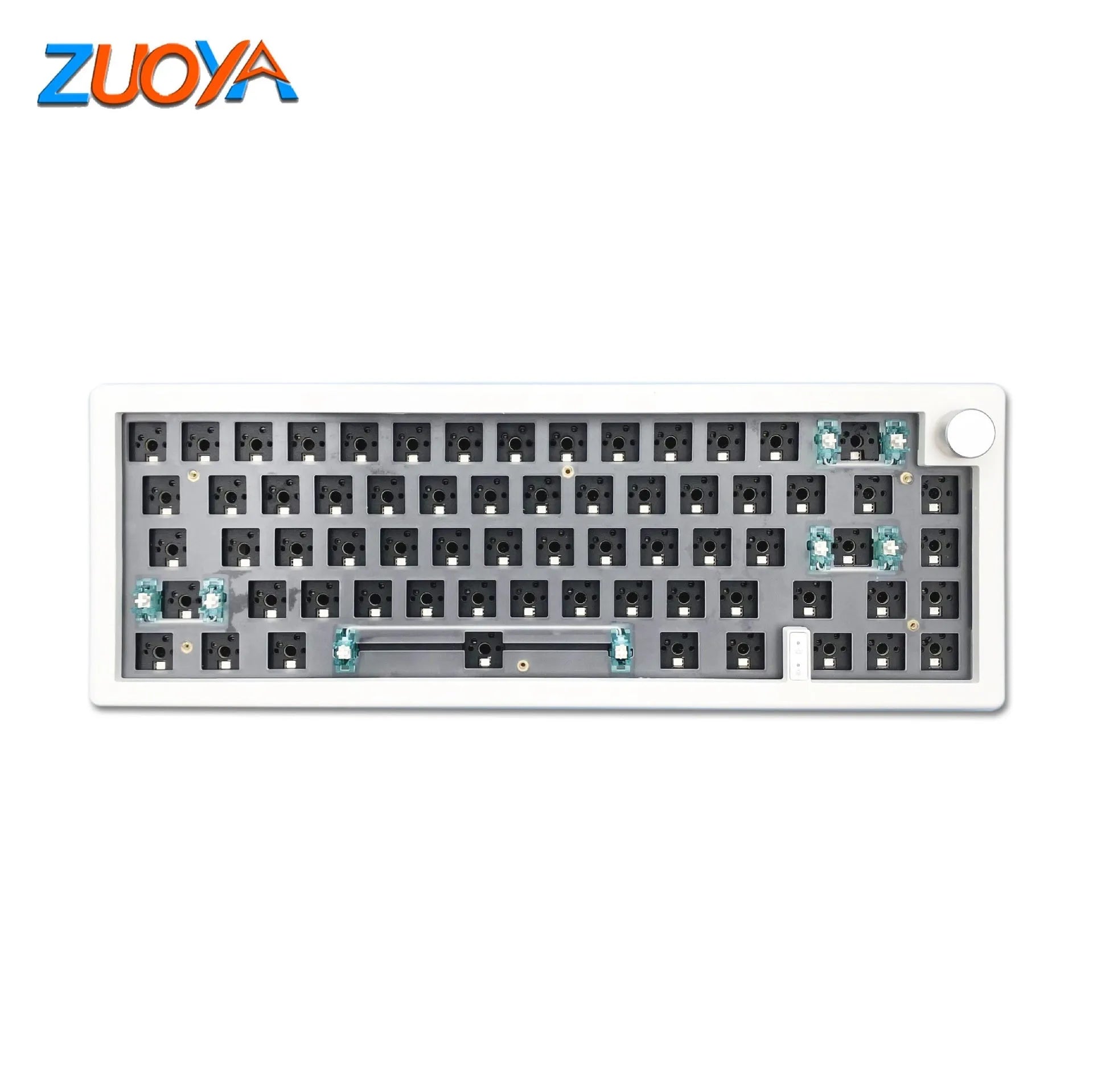 DIY mechanical keyboard kit with RGB backlighting, hot-swappable switches, and multiple colour options