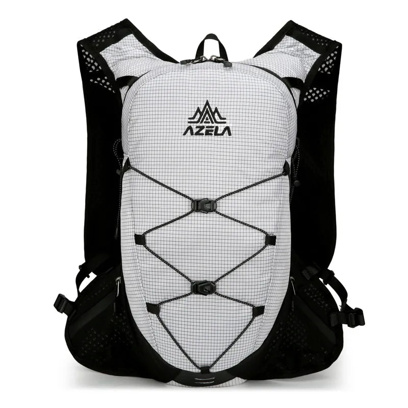 AZELA grid pattern lightweight hiking backpack in breathable mesh for trail running and camping