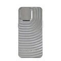 Silver aluminium alloy phone case with single shell metal mould back cover for iPhone and Samsung models