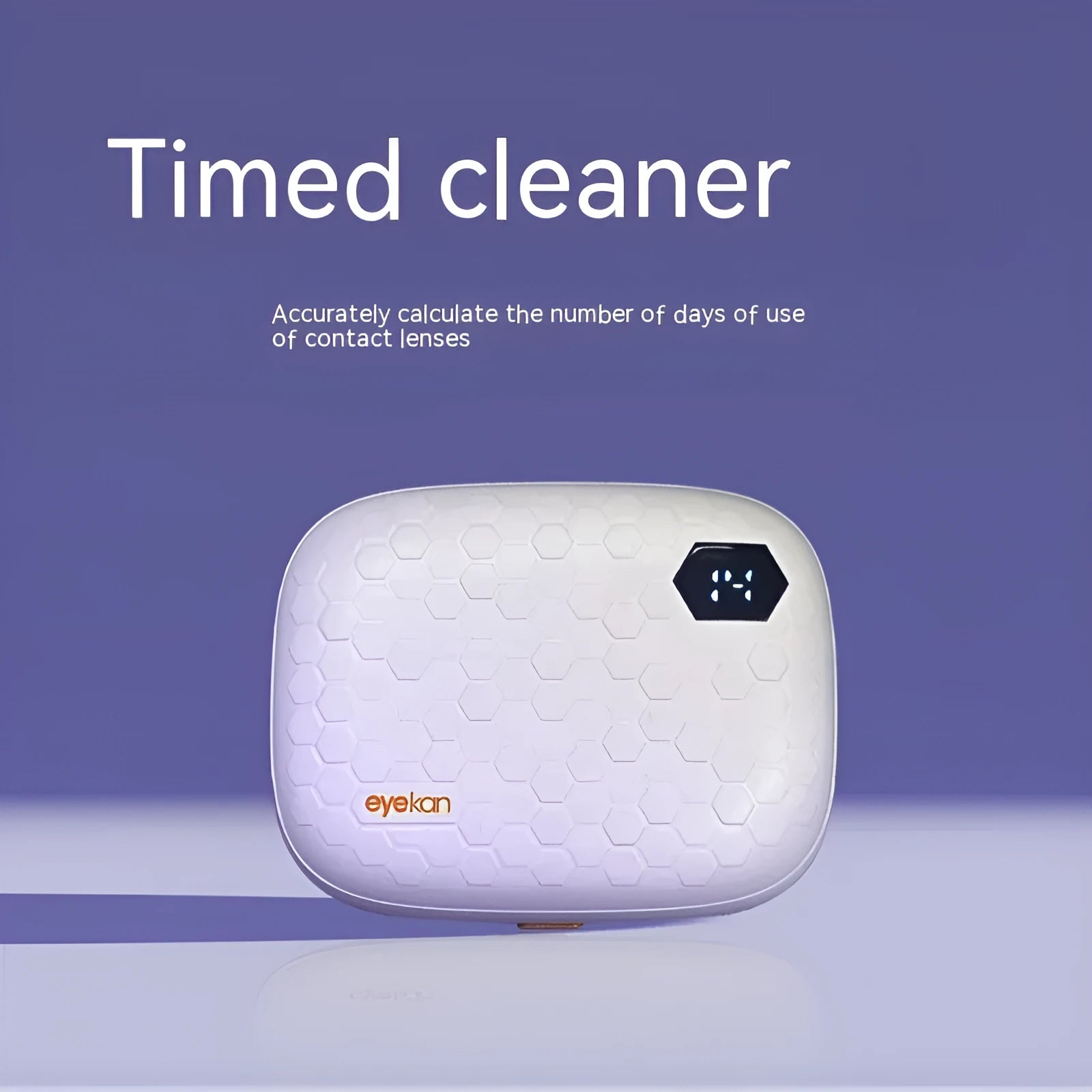 Automatic ultrasonic cleaning machine for invisible glasses in pearl white, blue, or pink colours