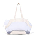 MOORPET leather cat carry bag with 25 litre capacity in beige colour