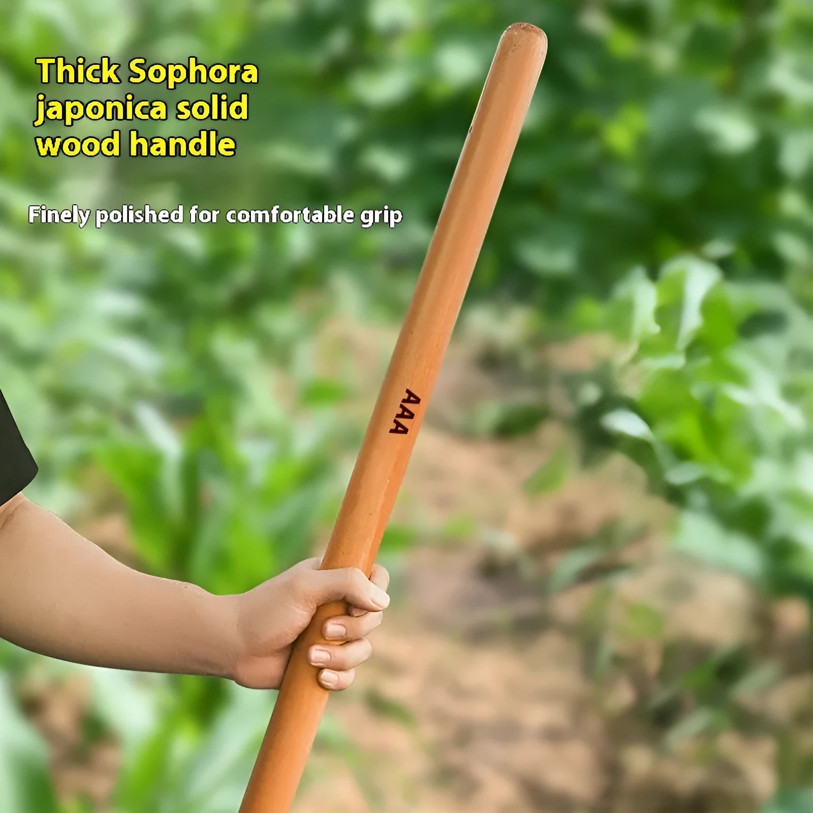 Locust wood axe handle replacement in various lengths for log axes, hoof hoes, and log sickles