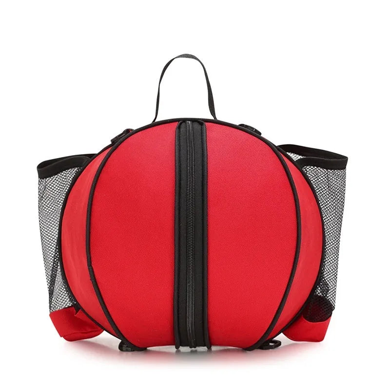 Oxford cloth basketball training bag with 9-litre capacity, shown in a choice of colours and one or two shoulder straps.