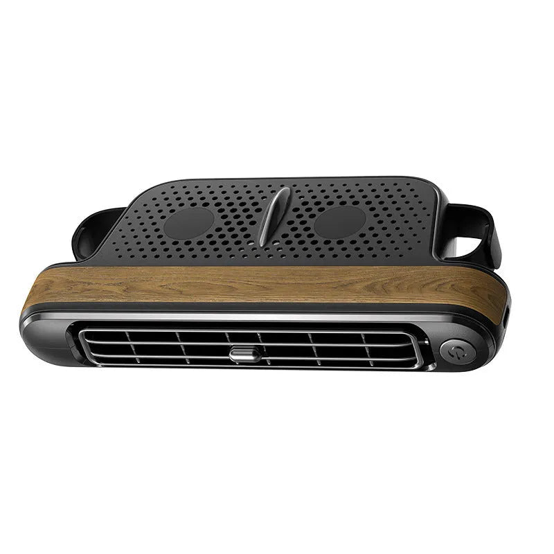 Car turbine fan rear seat USB small fan no-blade brushless motor three-speed black colour